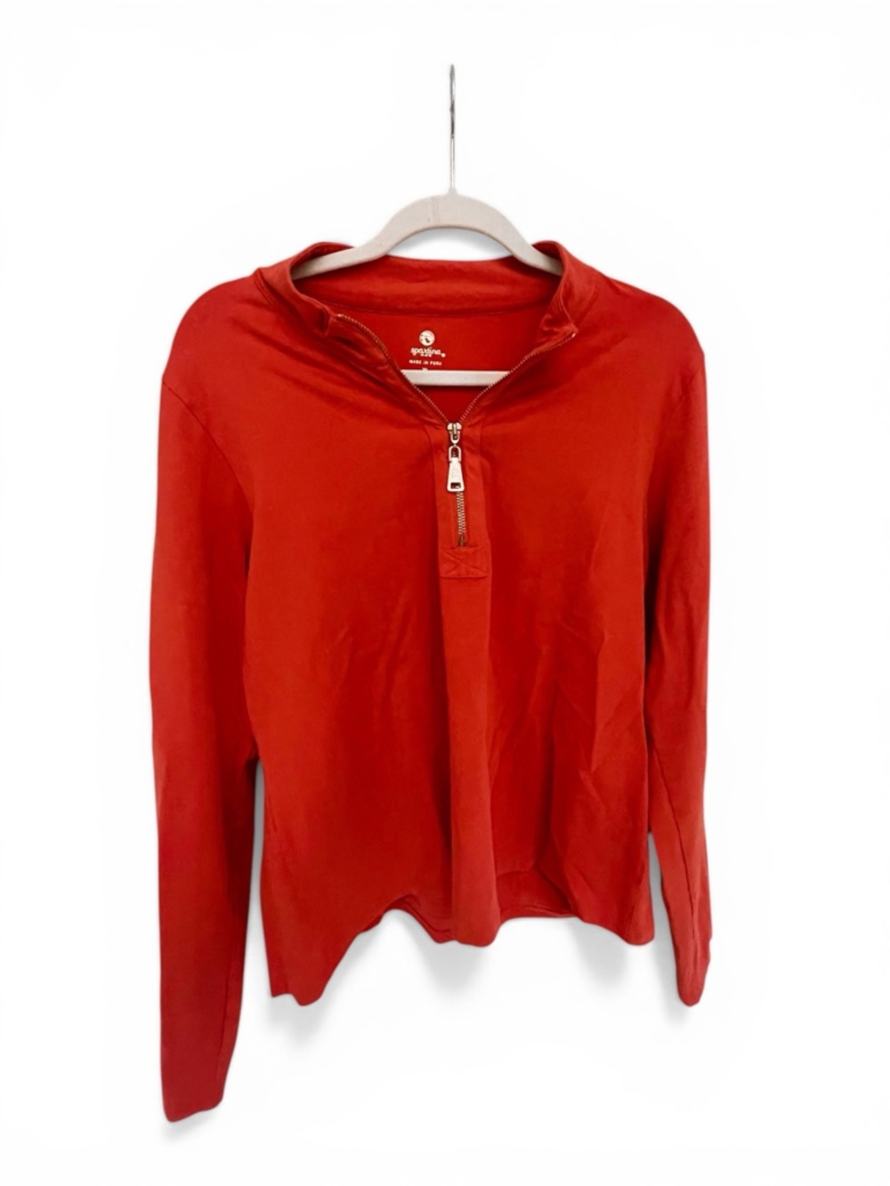Spartina 449 Coral Quarter-Zip Pullover